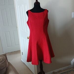 Julian Taylor Vibrant Red Mini Dress